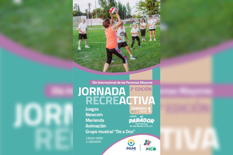 Este domingo se llevará a cabo una jornada “Recre-activa” por el día Internacional de las personas mayores