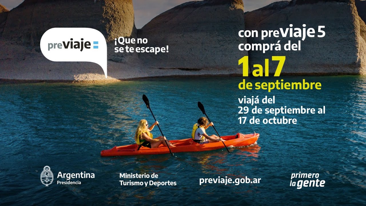 Lanzaron el PreViaje 5: tenés tiempo de contratar para aprovecharlo hasta el 7 de septiembre