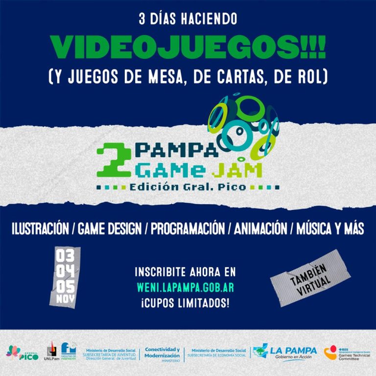Llega la 2° edición de Pampa Game JAM a General Pico