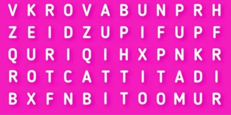 Reto visual del día: encontrá la palabra ACTOR oculta en esta complicada sopa de letras
