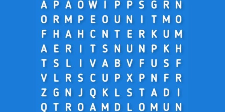 Sólo un genio con vista de halcón puede encontrar la palabra LLUVIA en este reto visual