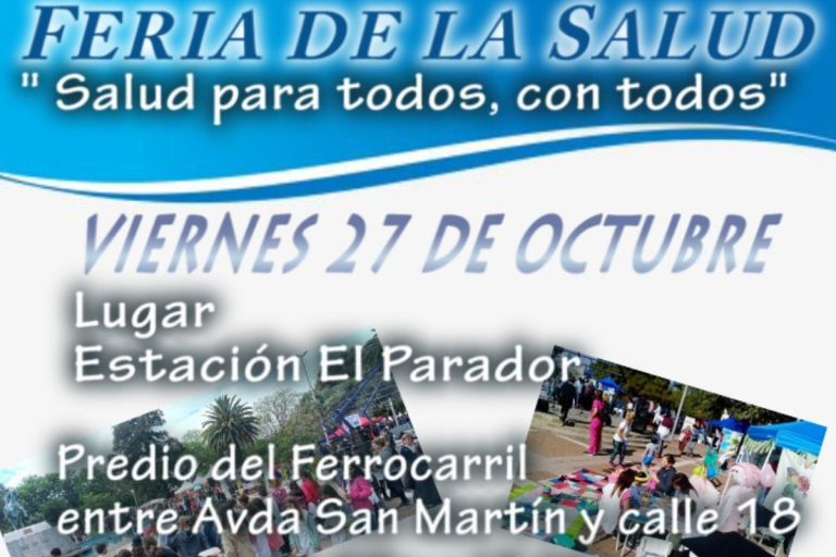 “Salud para todos, con todos”: Este viernes habrá una Feria de la Salud en El Parador de General Pico
