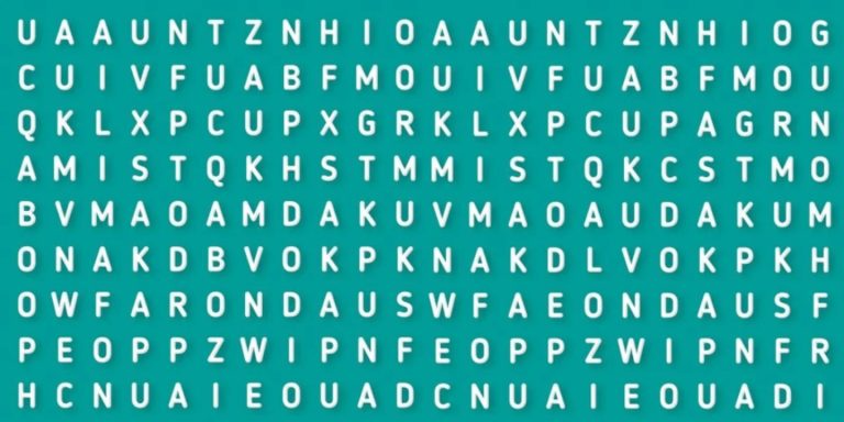Reto visual del día: encontrá la palabra PELUCA en la sopa de letras