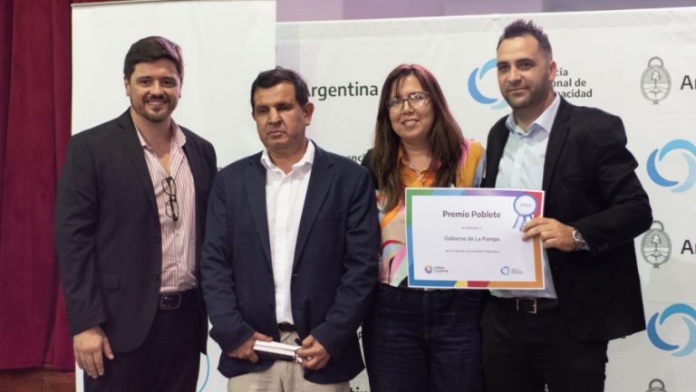 La Pampa galardonada con el Premio Poblete a la Inclusión Educativa en la primera edición de los Premios Poblete & Grumberg