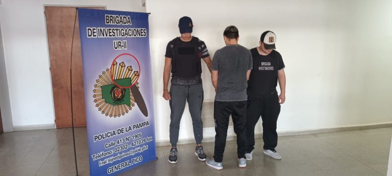 Capturan a prófugo de la justicia y la Brigada de Investigaciones lo trasladó a General Pico
