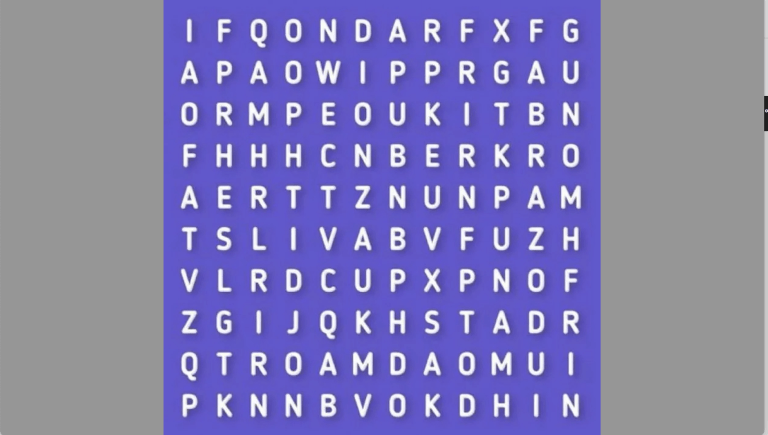 Reto visual del día: encontrá la palabra ABRAZO en menos de 8 segundos