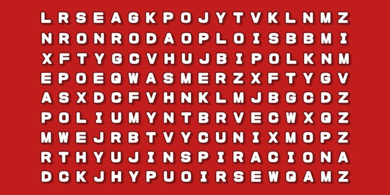 Reto visual del día: encontrá la palabra “INSPIRACIÓN” en la sopa de letras