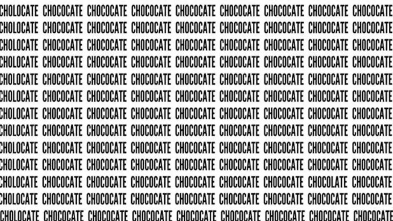 Reto visual del día: encontrá la palabra CHOCOLATE en menos de 15 segundos