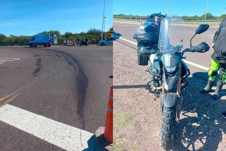 Viajaban en moto de Bariloche a Córdoba y se accidentaron en Santa Isabel