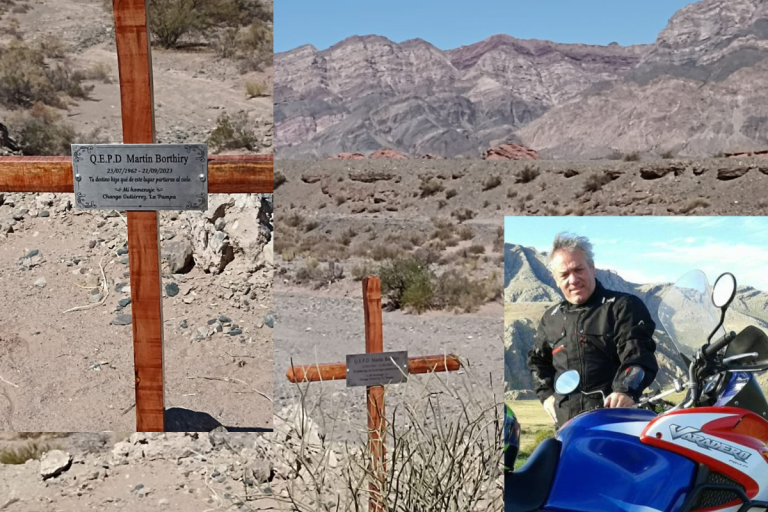 Martín Borthiry fue homenajeado en La Rioja a un mes de su fallecimiento en su viaje por la Ruta 40