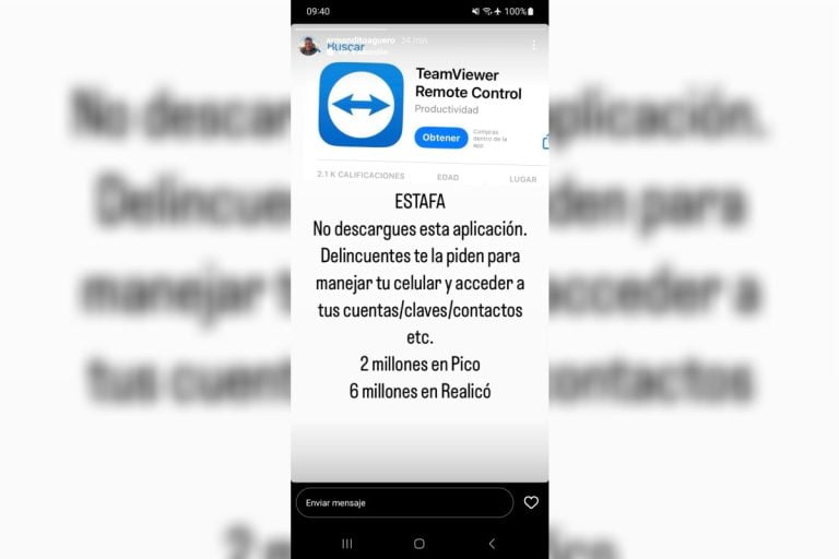 ¡Atención!: alerta por una nueva estafa a través de aplicaciones de acceso remoto