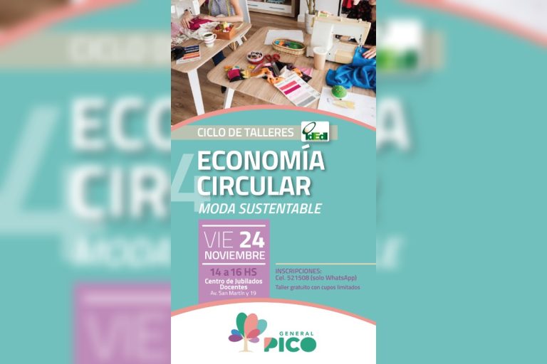 Este viernes realizarán un taller de economía circular y moda sustentable