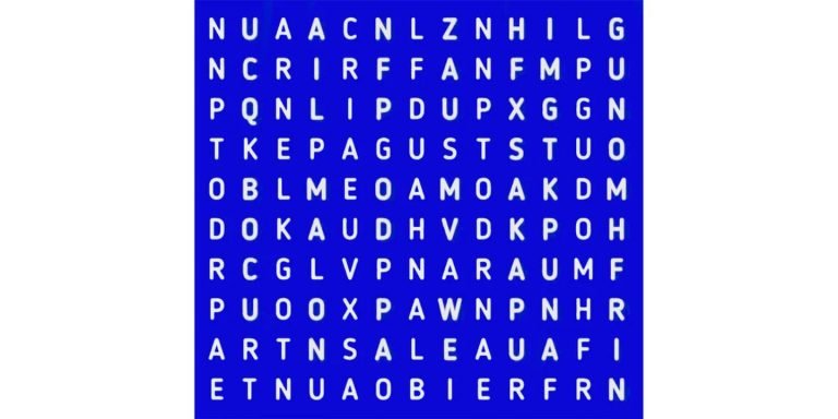 RETO VISUAL: encontrar la palabra “TRUCO” en la sopa de letras