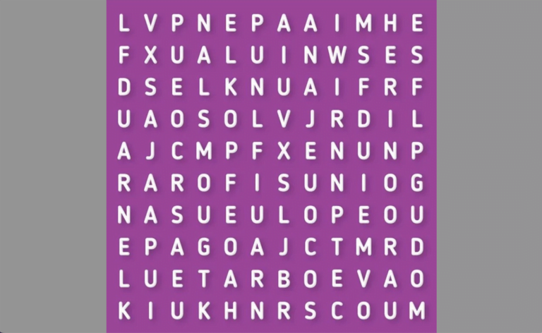 Reto visual del día: encontrá la palabra “ECLIPSE” en la sopa de letras