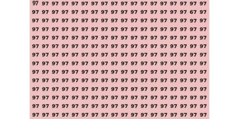 Reto visual del día: encontrá el número “67” en un mar de “97”
