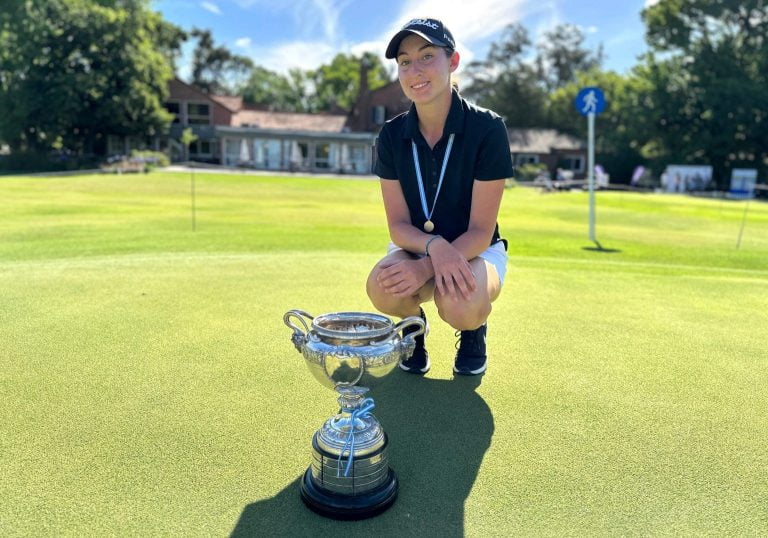 Una joven promesa del golf: la piquense Malena Castro campeona Argentina de aficionados