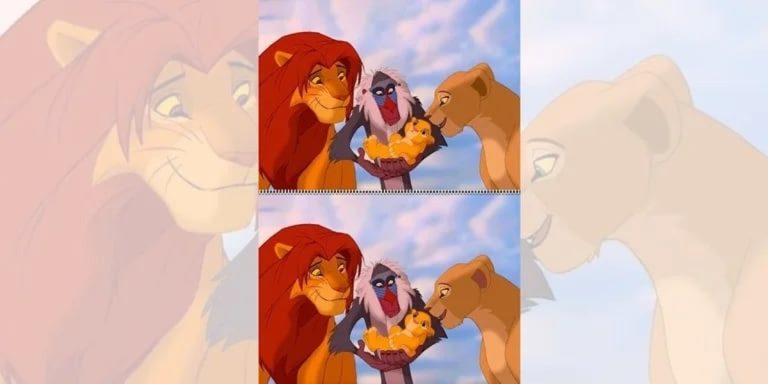 Reto visual: encontrá las cinco diferencias en la imagen del Rey León