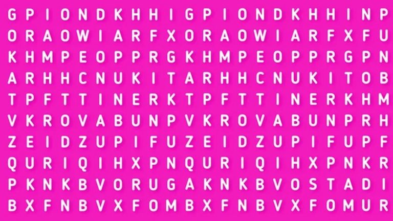 Reto visual del día: encontrá la palabra ORUGA