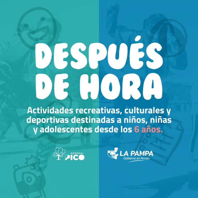 Conocé los centros y actividades del nuevo programa ‘Después de Hora’ en General Pico