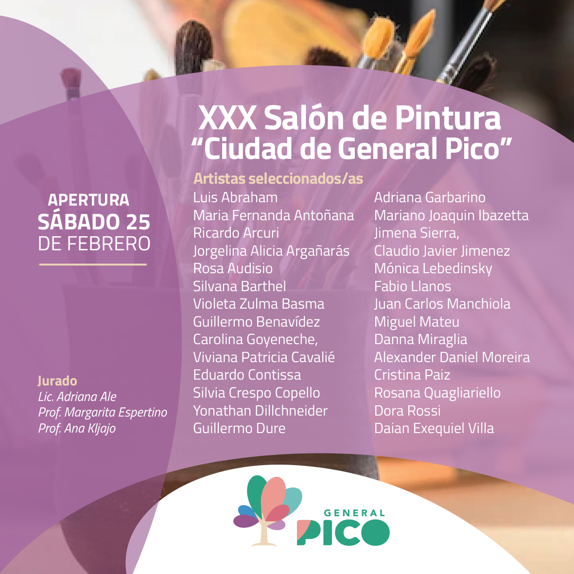 Seleccionados artistas para el XXX Salón de Pintura ‘Ciudad de General Pico’