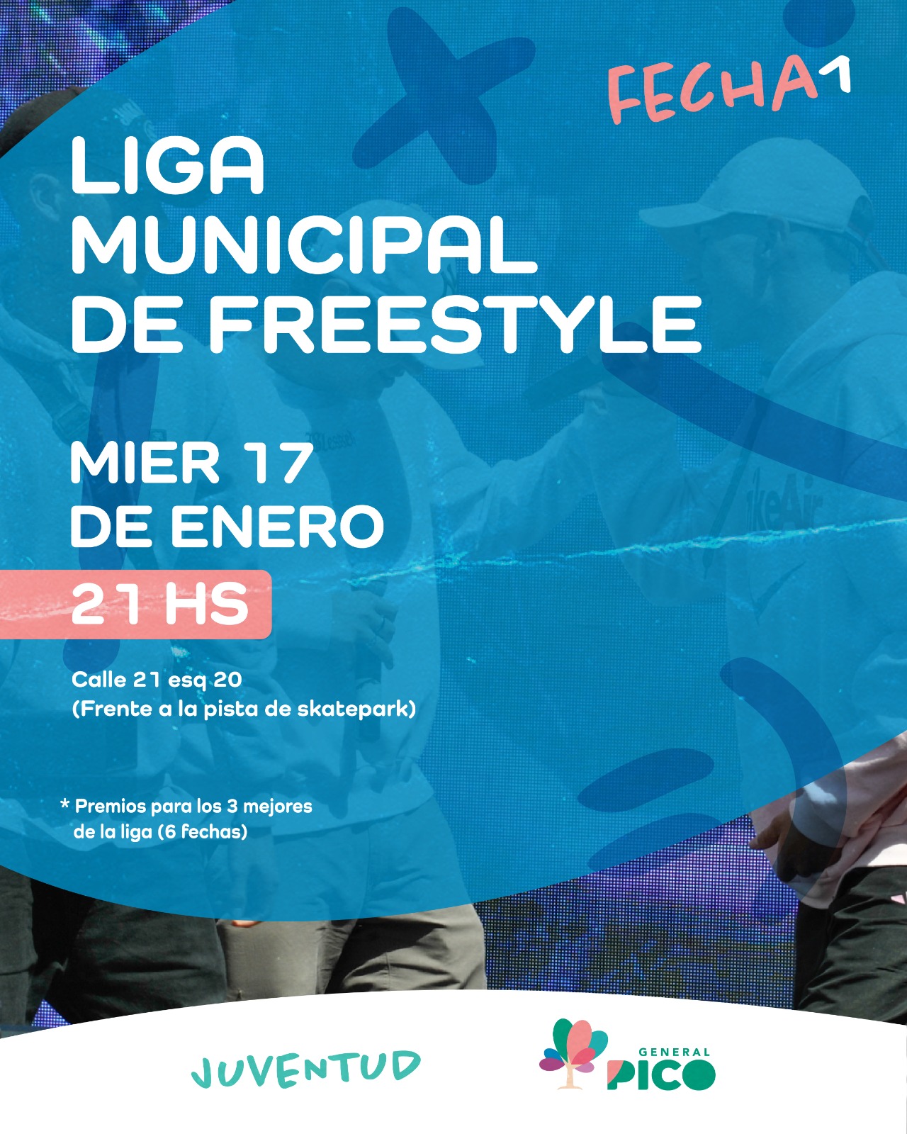 El miércoles inicia la primera Liga Municipal de Freestyle