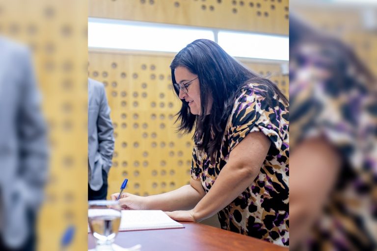 “Desde nuestro bloque nos planteamos ser abiertos para que los vecinos se acerquen a dialogar y plantear sus problemas”, dijo Cintia Gette