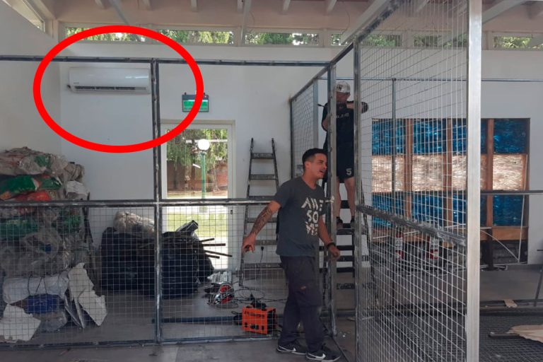 Milei revela avances en construcción de caniles en la Quinta de Olivos y despierta comentarios de un ministro pampeano por el aire acondicionado
