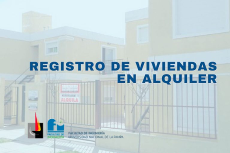 La Facultad de Ingeniería continúa con el registro de propiedades en alquiler en General Pico