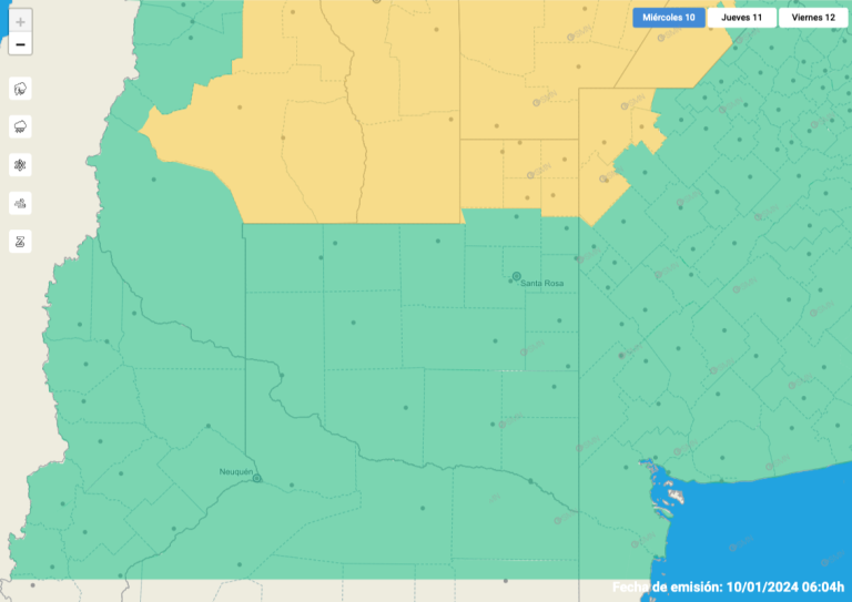 Otro alerta por tormentas fuertes para la noche de hoy en General Pico y alrededores