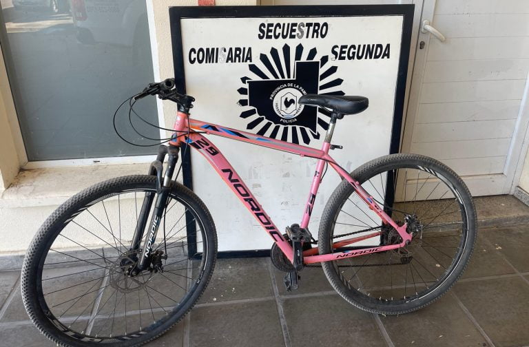 Recuperan bicicleta de alto valor económico que le habían robado a un empleado de frigorífico de Pico