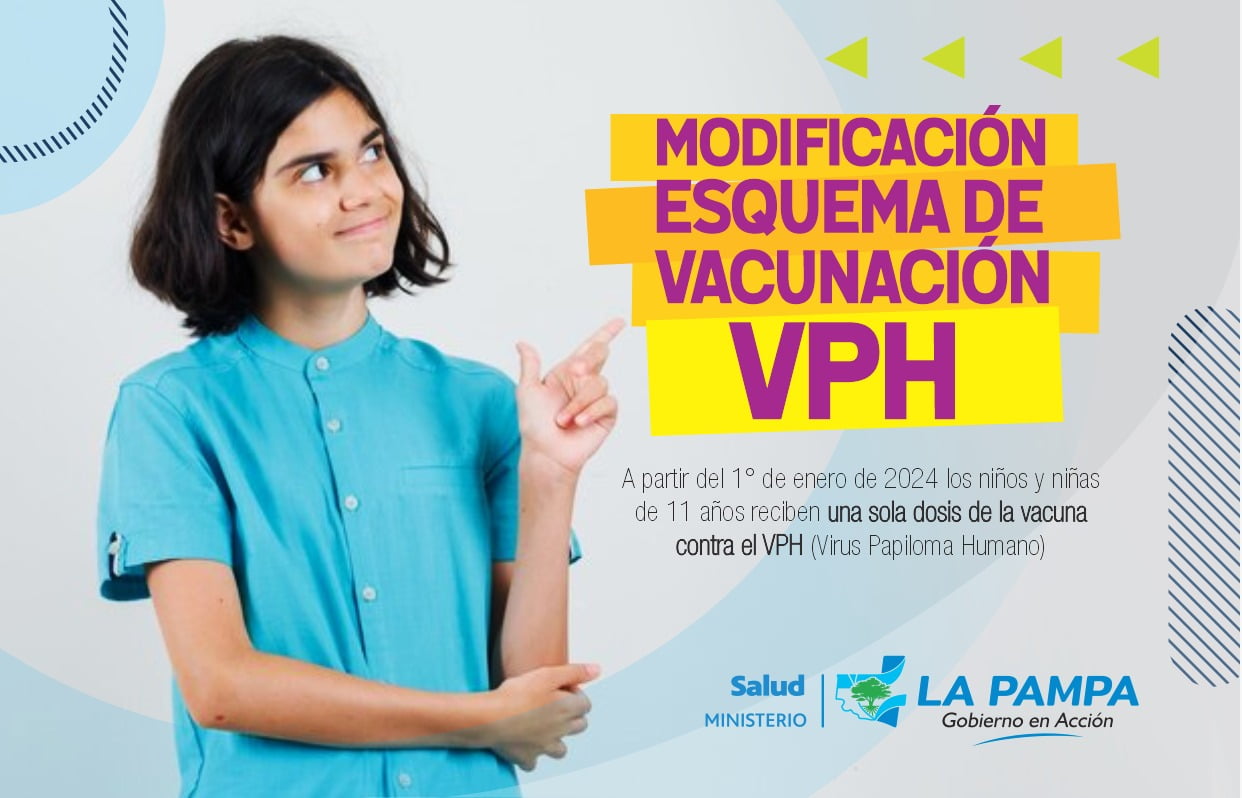 La Pampa: Vacuna del VPH, cambios en el calendario y cantidad de dosis