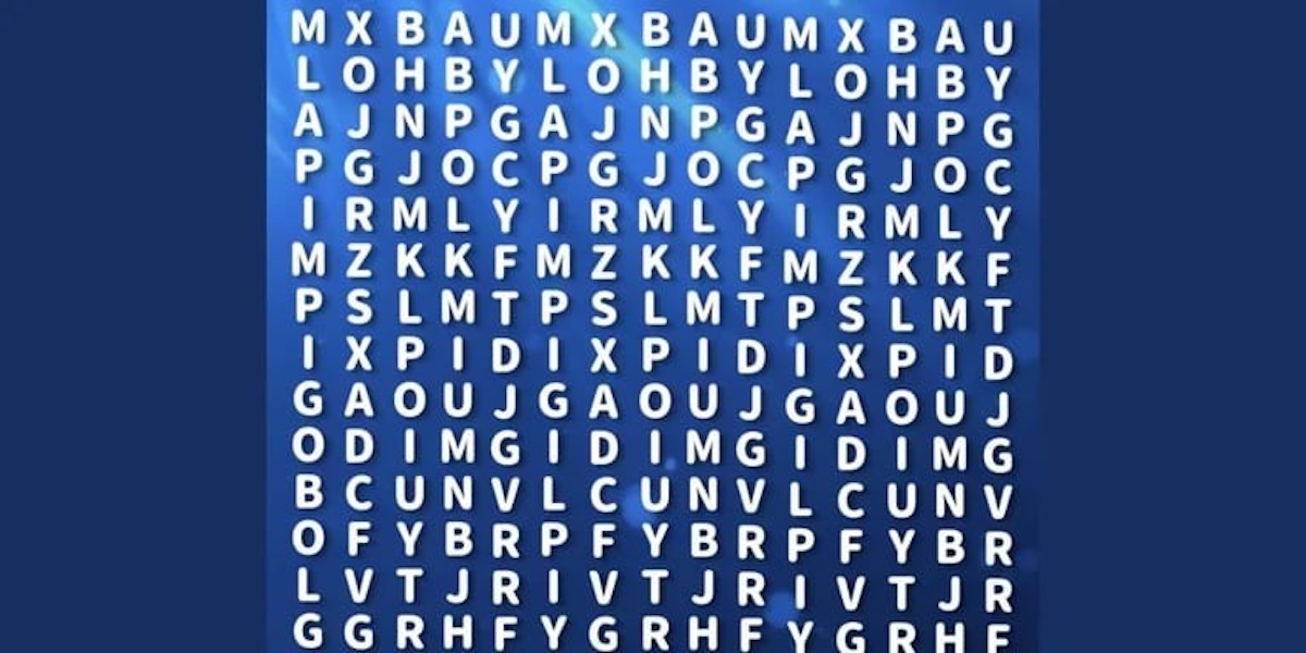 El reto visual del día: encontrá la palabra “GLOBO” escondida en la sopa de letras