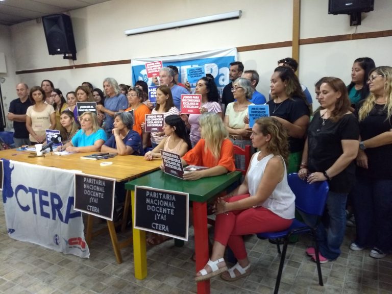 Desde UTELPa pidieron la apertura de la Paritaria Docente al Gobierno Nacional
