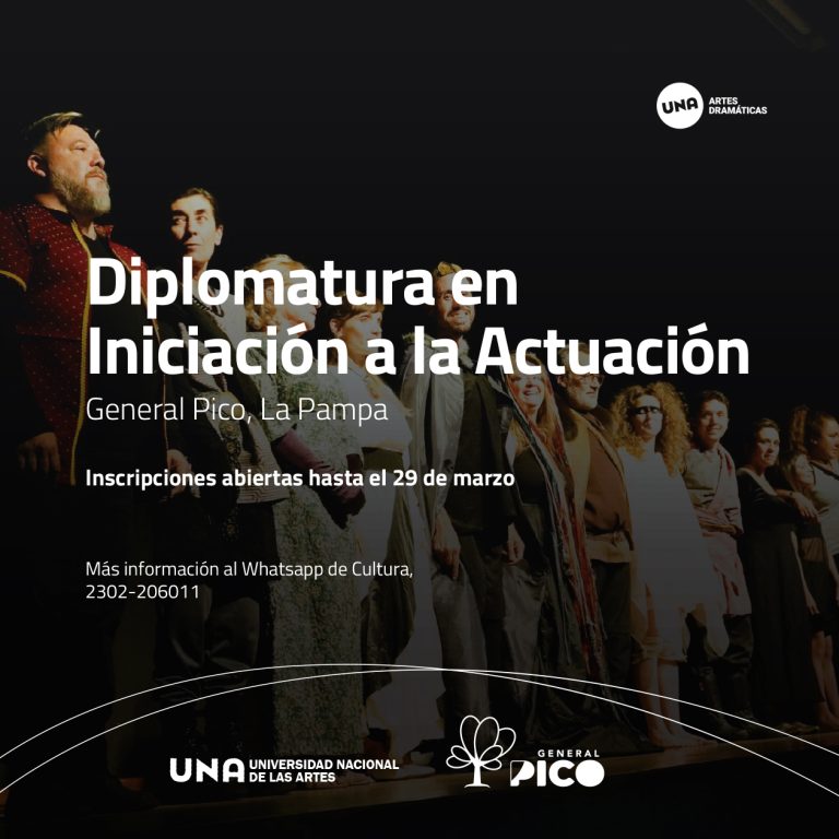 Hasta mañana te podés inscribir en la Diplomatura en Iniciación a la Actuación