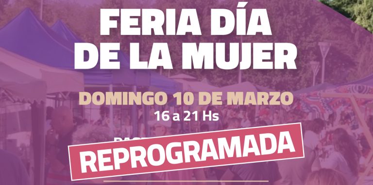 Por la posible tormenta, la Feria de la Mujer fue reprogramada para el próximo domingo