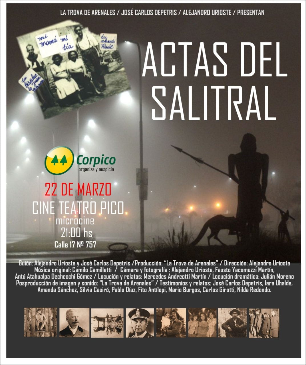 Corpico invita a la proyección gratuita del documental “Actas del Salitral” en conmemoración del Día Nacional de la Memoria, por la Verdad y la Justicia