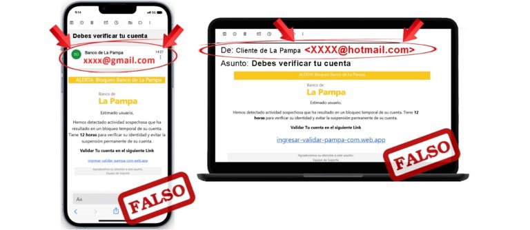 El Banco de La Pampa advierte sobre el aumento de estafas por correo electrónico: cómo reconocerlas y evitarlas