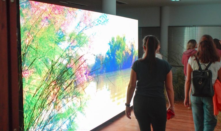 “Con gran participación estudiantil, arranca en MÉDANO la muestra inmersiva ‘La fuerza es del Río’ por el Día Mundial del Agua