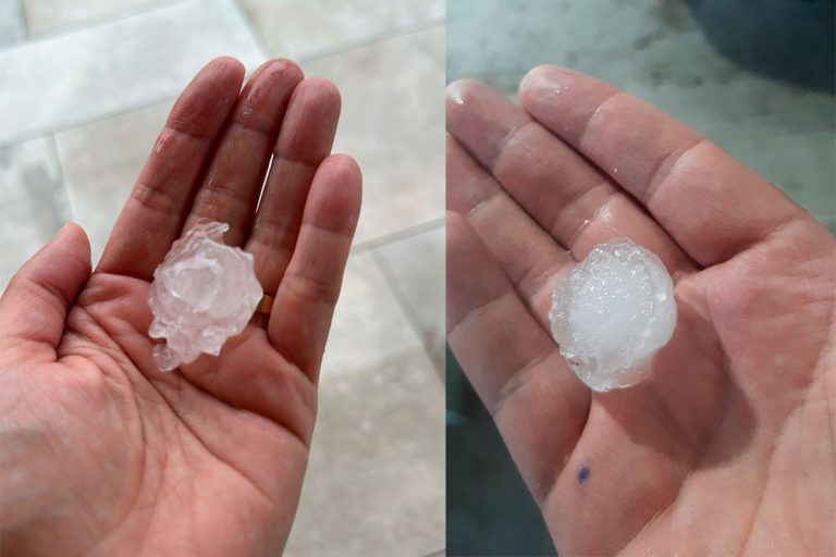 Cayó granizo en General Pico