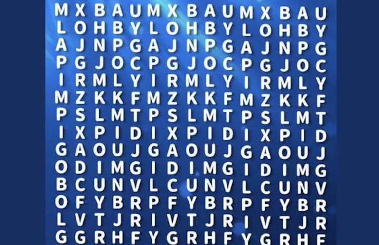 Reto del día: encontrá la palabra “GLOBO” escondida en la sopa de letras