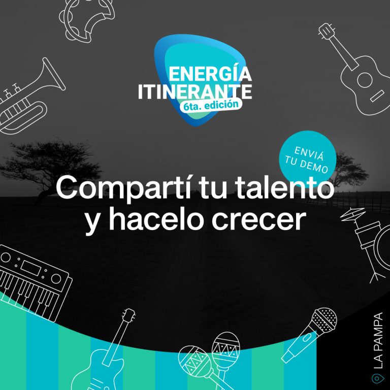Últimos días para que artistas pampeanos se anoten en la sexta edición de “Energía Itinerante Música” en La Pampa que lanza Camuzzi
