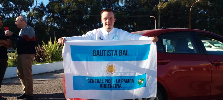 “Es el torneo más importante de mi carrera”, afirmó Bautista “El Tiburón” Bal en su regreso a General Pico tras sus primeros TRISOME GAMES