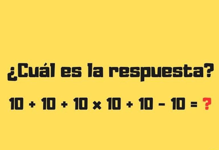 Reto del día: resuelve este problema matematico en 10 segundos
