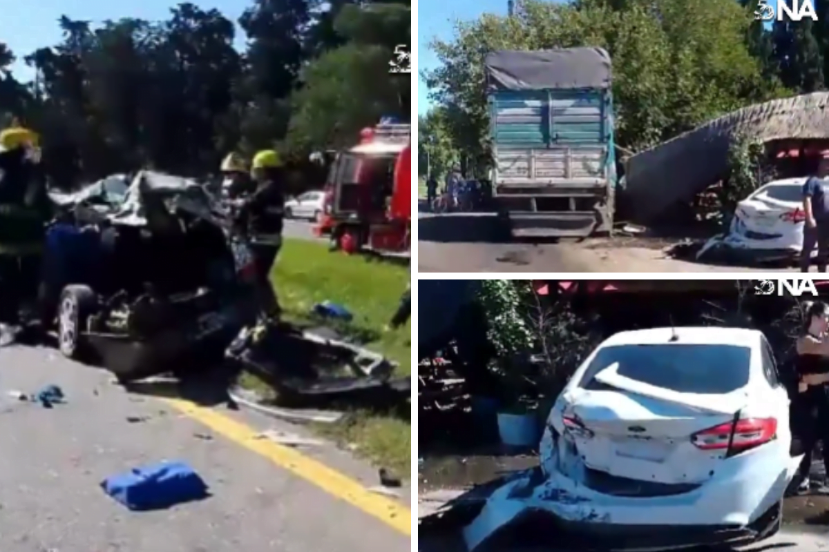 Fatal accidente en la Ruta 2: un hombre de 78 años falleció en un múltiple choque en el distrito de Berasategui
