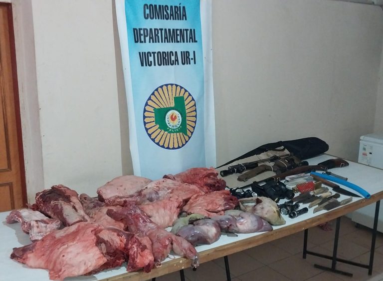 Fin de semana de pascuas: Operativo en conjunto de la policía del oeste pampeano y de San Luis terminó con carne secuestrada a cazadores sin armas documentadas
