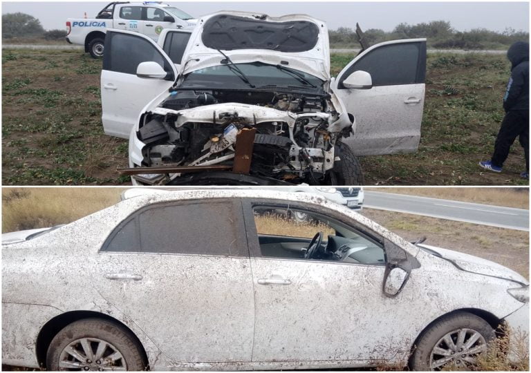 Accidentes en rutas de La Pampa: sin lesionados graves