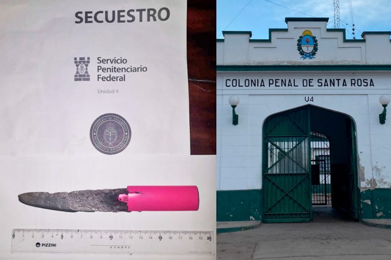Incautaron teléfonos y elementos metálicos o corto punzantes en la Unidad Penal 4 de Santa Rosa
