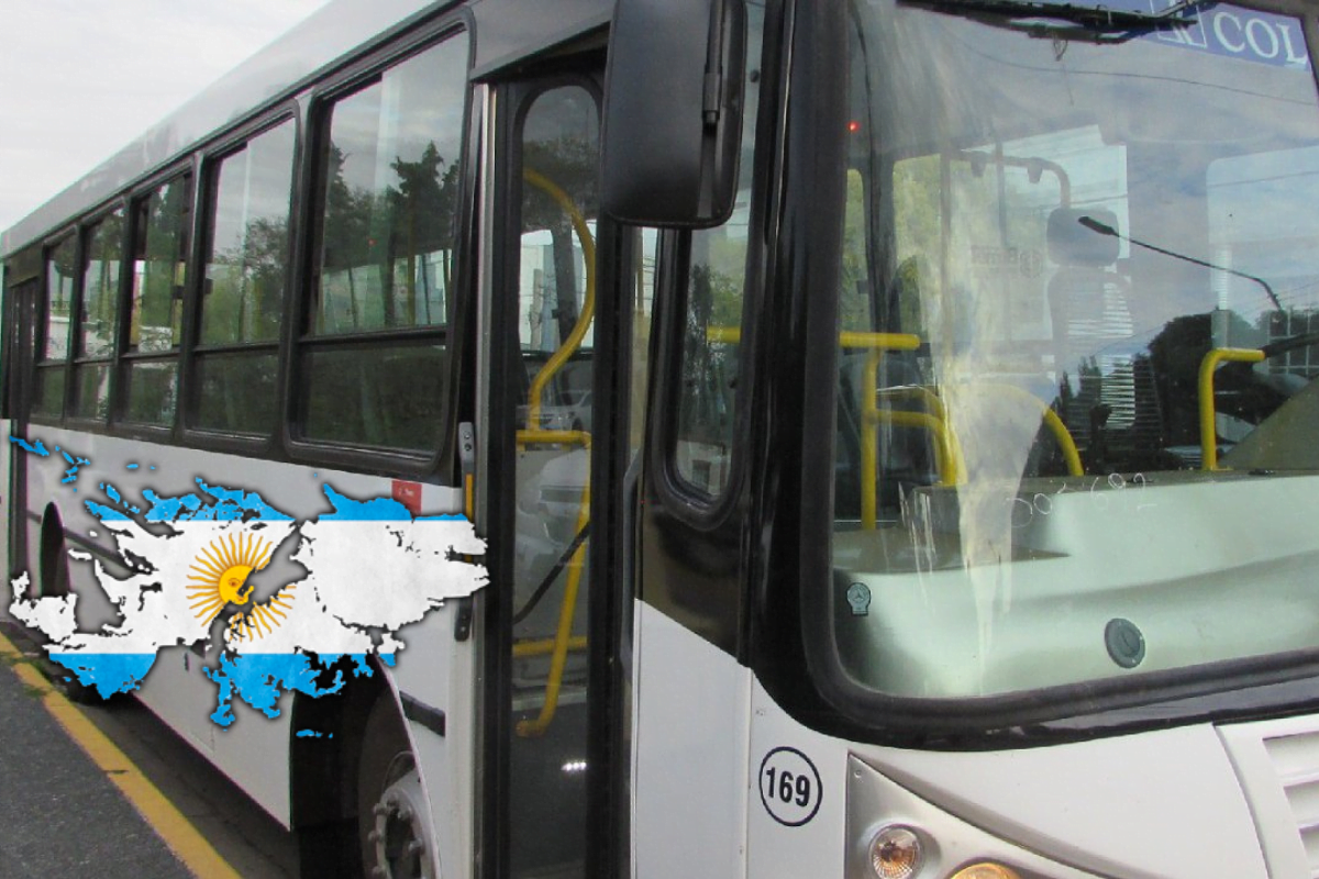 Nueva imagen en el transporte público de General Pico: colectivos portarán la imagen de las Malvinas Argentinas
