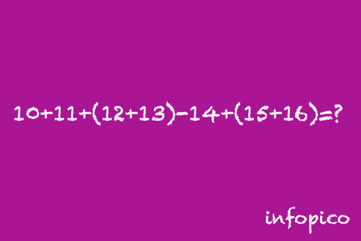 Reto Del Día Resuelve Este Problema Matematico En 12 Segundos Infopico Reto Del Día Resuelve Este Problema Matematico En 12 Segundos Infopico