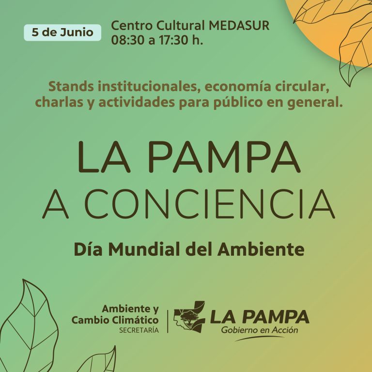“La Pampa a conciencia”: invitan a participar del Día Mundial del Ambiente